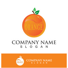 Orange logo and symbol vector icon