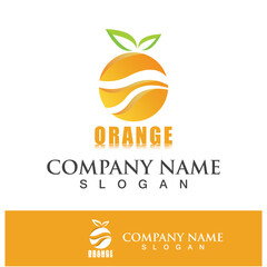 Orange logo and symbol vector icon