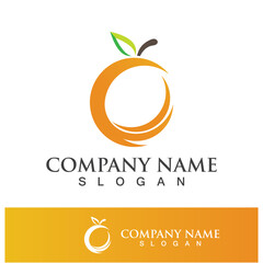 Orange logo and symbol vector icon