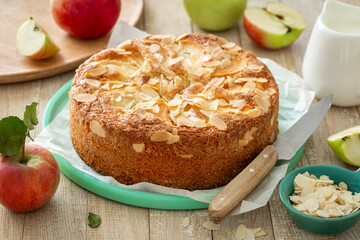 delicious apple and almond cake