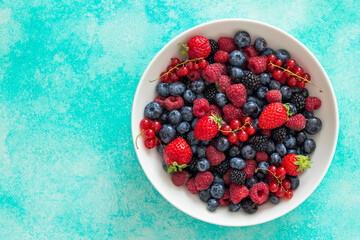 Fresh summer organic berries