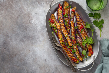 Spicy miso grilled japanese eggplant