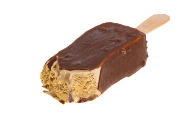 Ice cream on a stick isolated