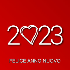felice anno nuovo - buon anno 2023	