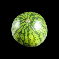 Watermelon isolated on black background