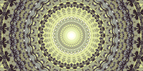 Mandala Hintergrund Motiv Fraktal für Design und Internet in vanille