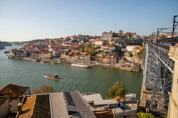 Vue sur Porto et le Pont Dom-Luís, Portugal
