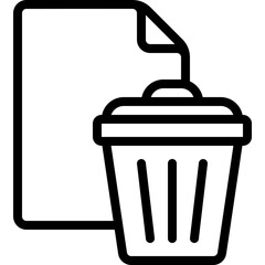 Trash Document Icon