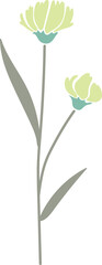 Fototapeta na wymiar Isolated Flower Minimal Clipart Decorate