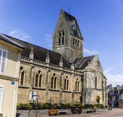 Church in Isigny-sur-Mer, Normandia, France
