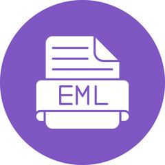 Eml Multicolor Circle Glyph Inverted Icon