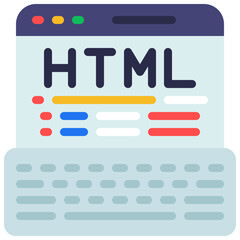 HTML Coding Keyboard Icon