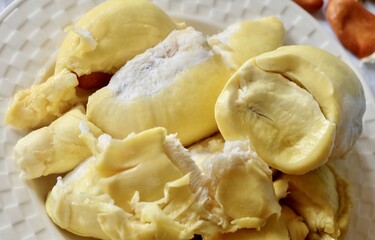 Close Up Delicious Fresh Ripe Durian