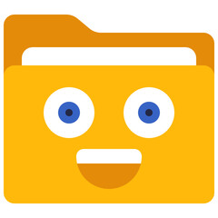 Smiley Face Folder Icon