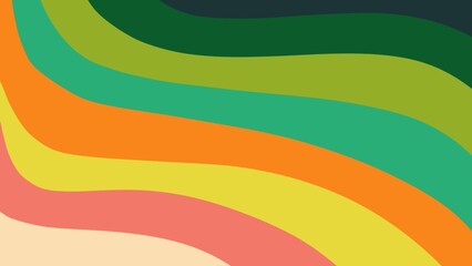 HD green yellow backgrounds and textures with colorful abstract art creations, minimalist design with abstract organic shapes	. retro psychedelic style and Groovy hippie 70s background