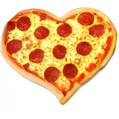 heart shaped pizza