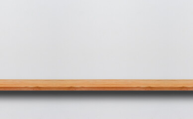 empty wooden shelf