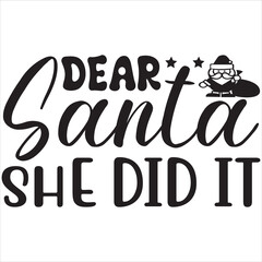 Dear Santa she did it