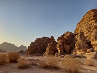 sunset in the mountains