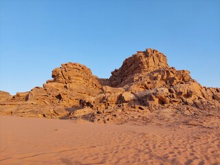 Fototapeta na wymiar wadi rum desert country