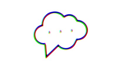 simple element of a pop-up message, email, or text message	