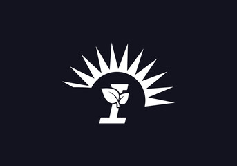 Eco solar energy logo design vector download