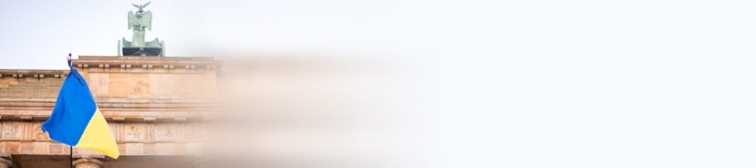 Banner Peaceful march of Ukrainians through Berlin on Ukraine's Independence Day