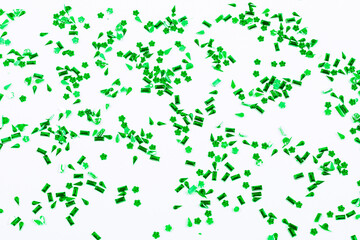 Green glitter texture Christmas, abstract festive background