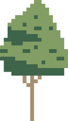 simplicity tree freehand pixel flat design 