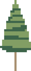 simplicity tree freehand pixel flat design 