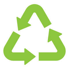 Recycle icon sign transparent background