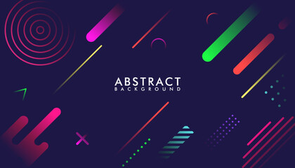 Abstract geometric gradient background with colorful