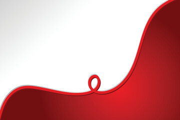 Simple red curve on a grey background