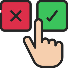 Choose Yes Or No Icon