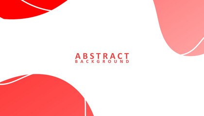 Abstract white and red background design