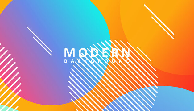 Abstract modern colorful gradient background design