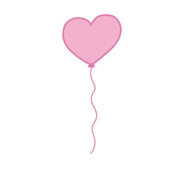 doodle love balloon heart romantic 