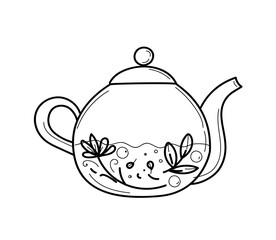teapot with tea