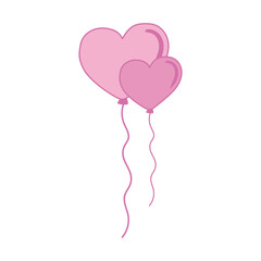 doodle love balloon heart romantic 