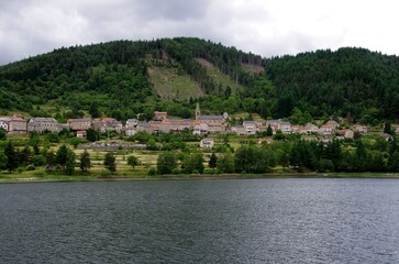 Fototapeta na wymiar Lake St Martial in Ardeche in Ardeche in France, Europe