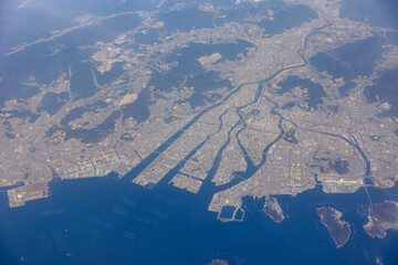 空から見た広島