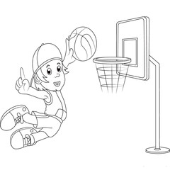funny kids activities coloring page