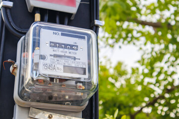 Electric power box meter for home use