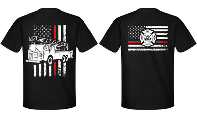 Firefighting 4th Of July T Shirt Design