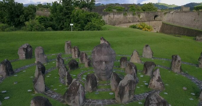 Aerial view of Fort Louis Delgres, Guadeloupe