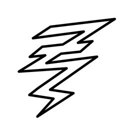 Thunder storm line font design, alphabet leters vector illustration, Alphabet style, Alphabet Line Fonts, Thunder flash Storm