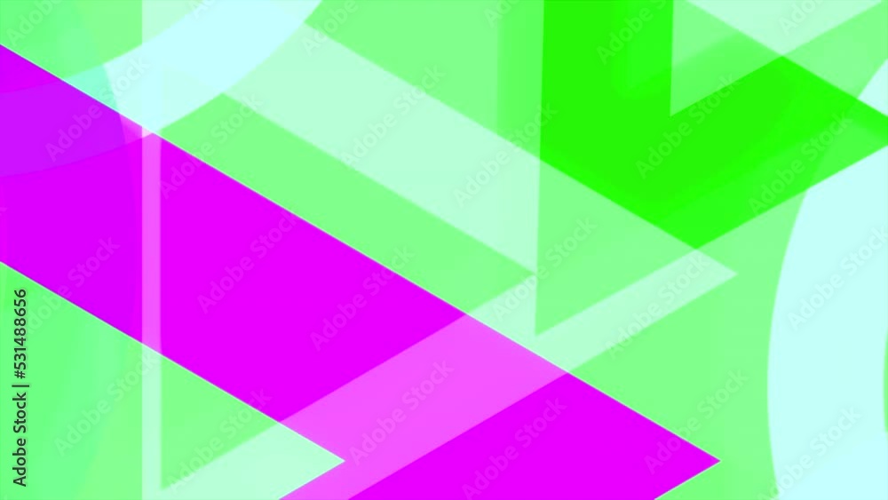 Aufkleber moving geometric shapes for insertion. motion. triangular shapes move in animated background. stylis