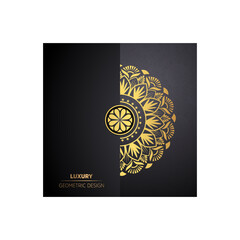 Luxury mandala background design with golden color pattern. Ornamental mandala template for decoration, wedding cards, invitation cards, cover, banner