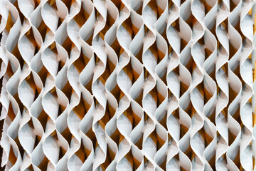 white color texture rhombic structure ventilation cooling pad or honeycomb filter evaporator paper...