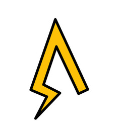 Thunder storm font design, alphabet leters vector illustration, Alphabet style, Alphabet Line Fonts, Thunder flash Storm